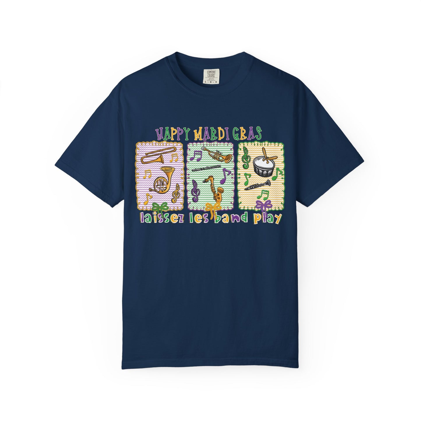 Happy Mardi Gras Jazz T-Shirt — Let the Good Times Roll Shirt