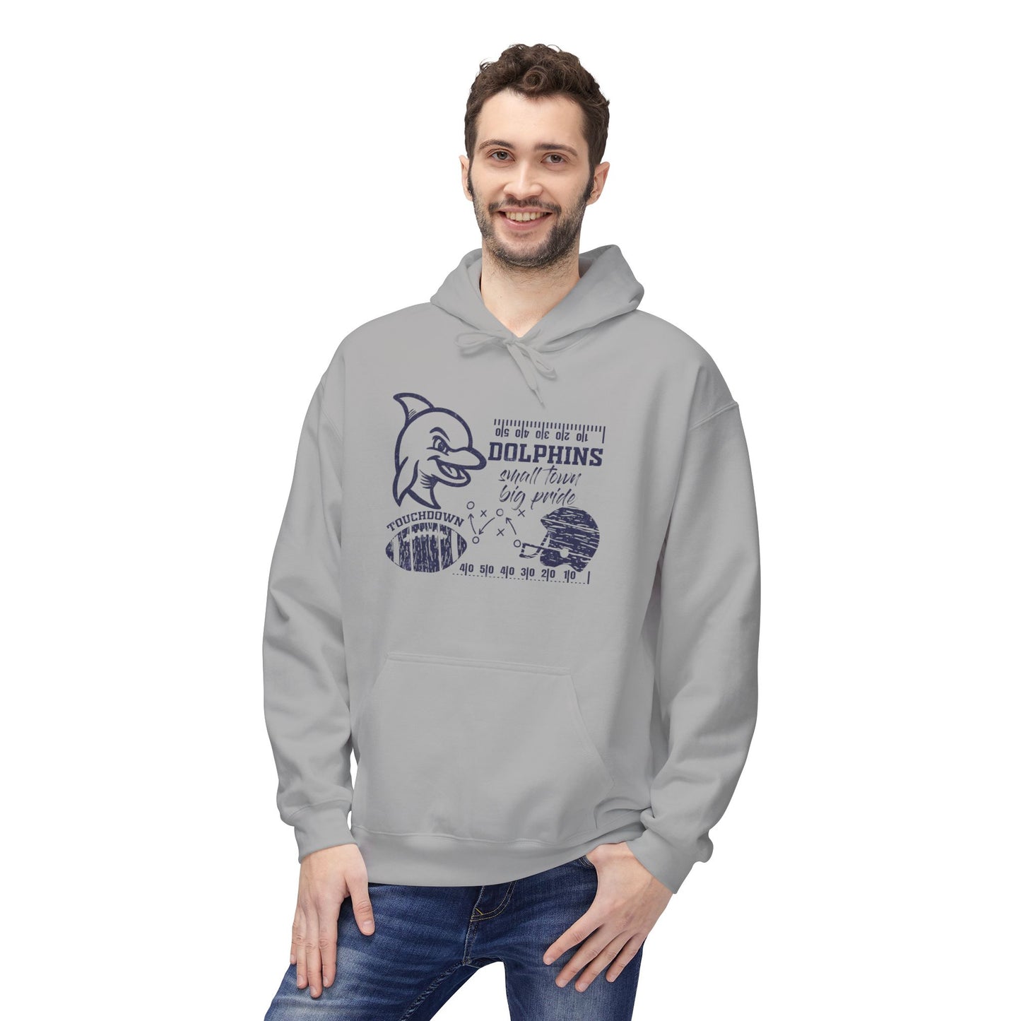 Dolphin Football Hoodie - Gildan