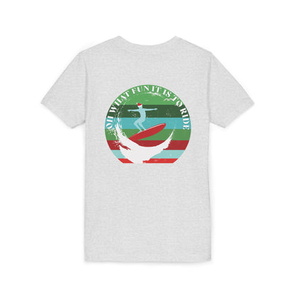 Youth Surfing Christmas Tee - Gildan