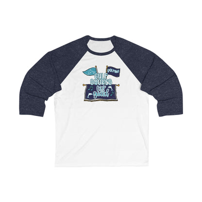 GS Color Guard Unisex 3/4 Sleeve Baseball Tee - Bella Canvas