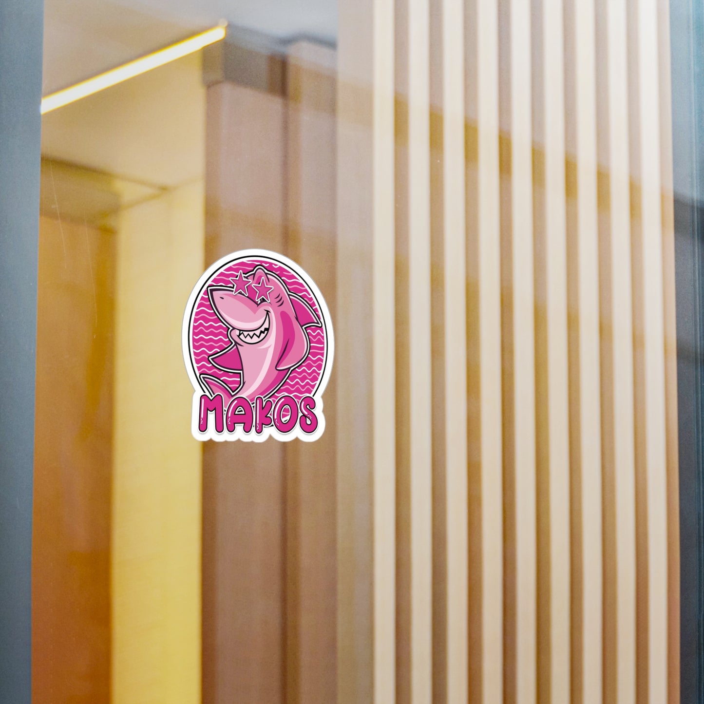 Preppy Pink Makos Vinyl Decals