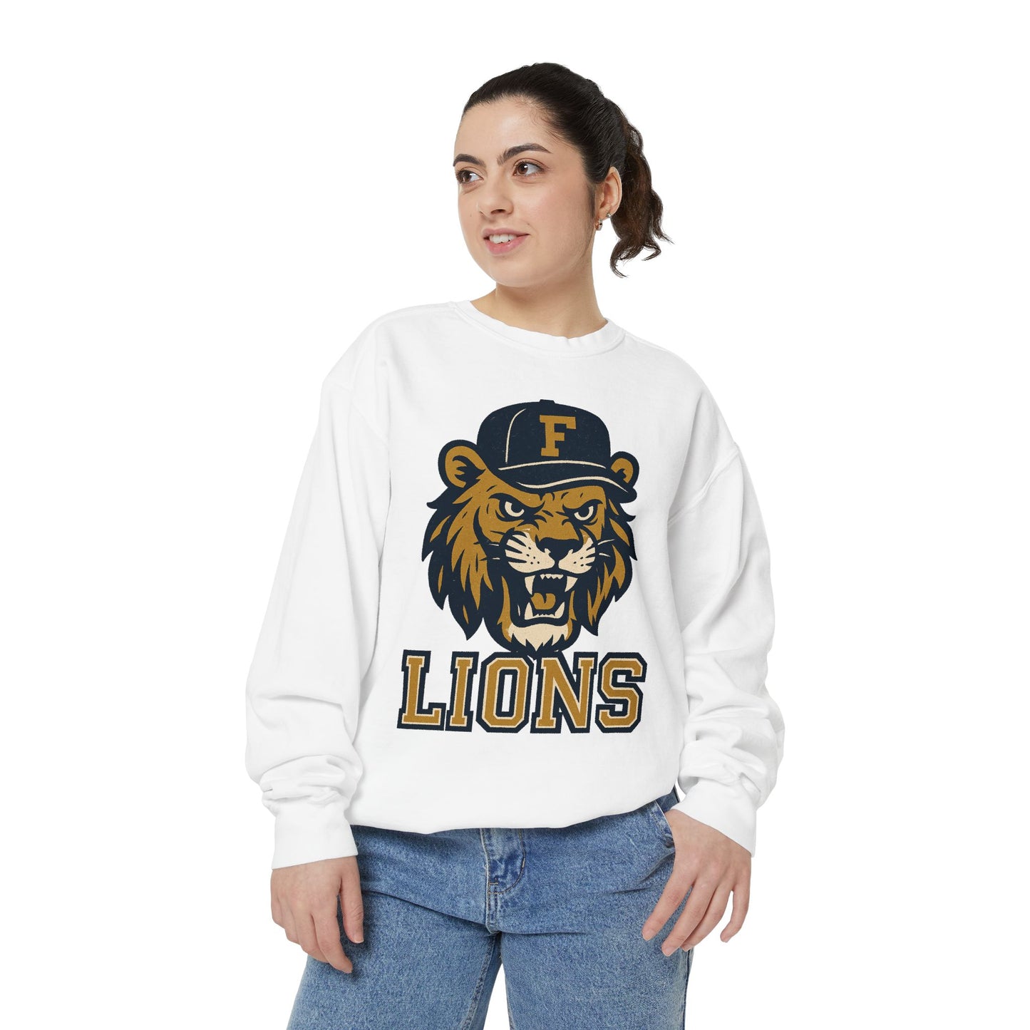 Adult Retro Roaring Lions Sweatshirt - Comfort Colors