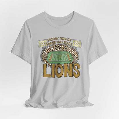 Adult LionsFriday Nights Under the Lights Tee - Bella Canvas