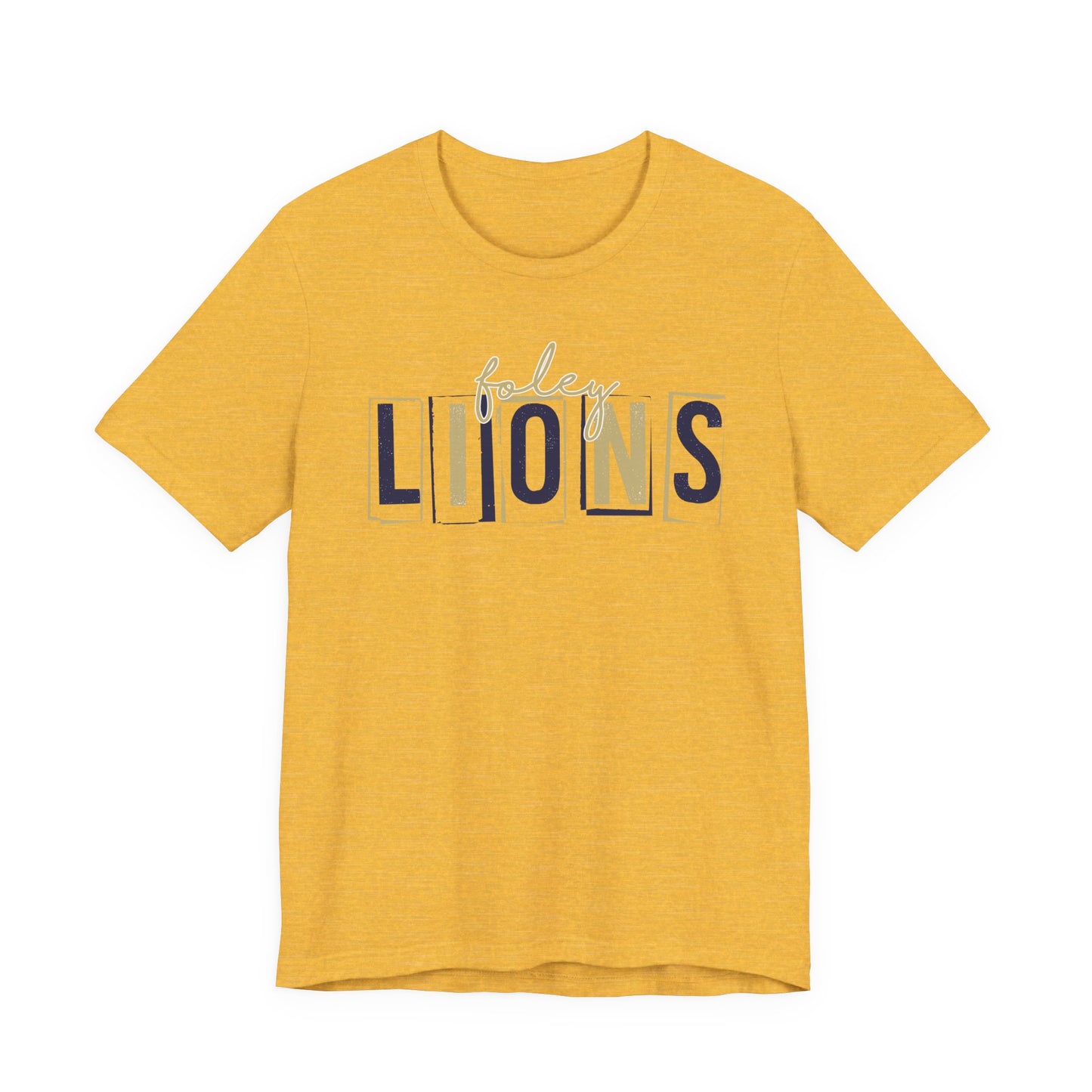Lions Blocky Spirit Tee - Bella Canvas