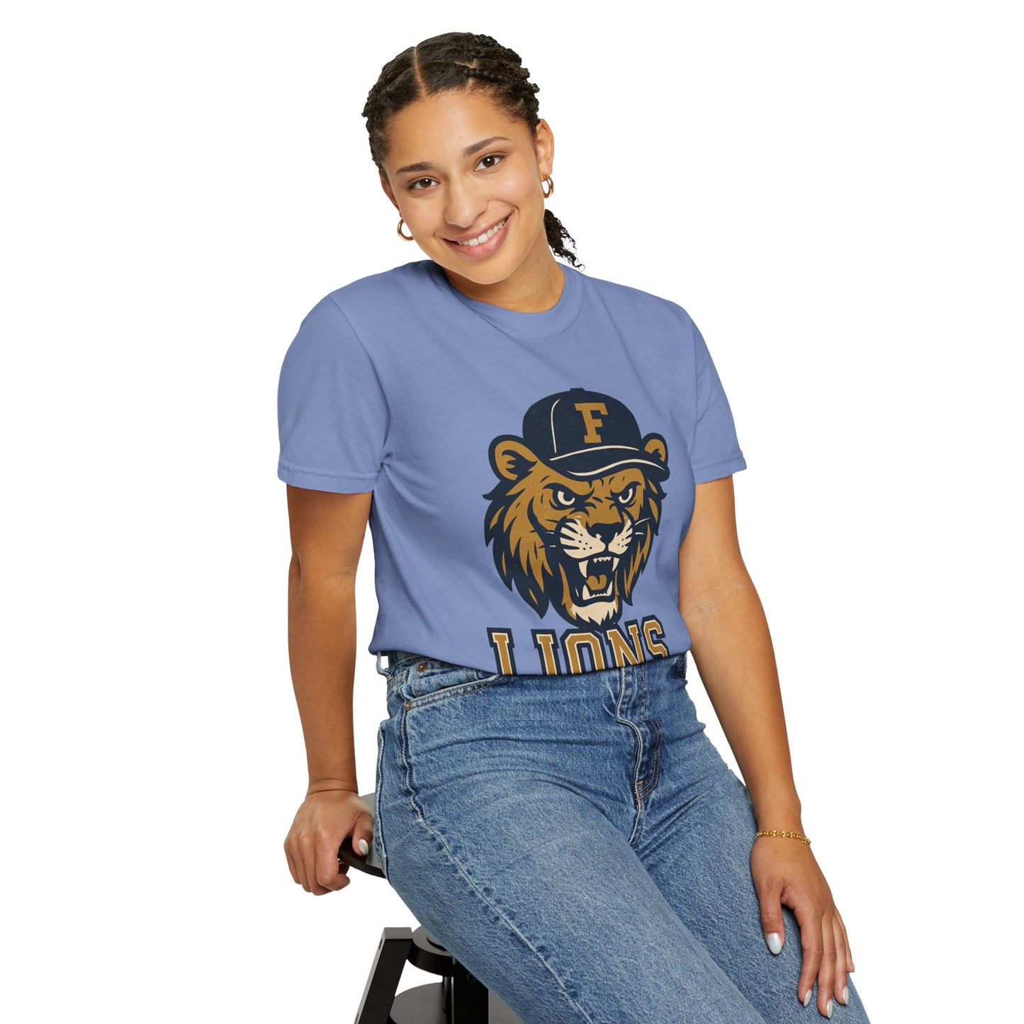 Adult Retro Roaring Lions T-Shirt - Comfort Colors
