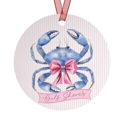 Gulf Shores Coquette Crab Ornament