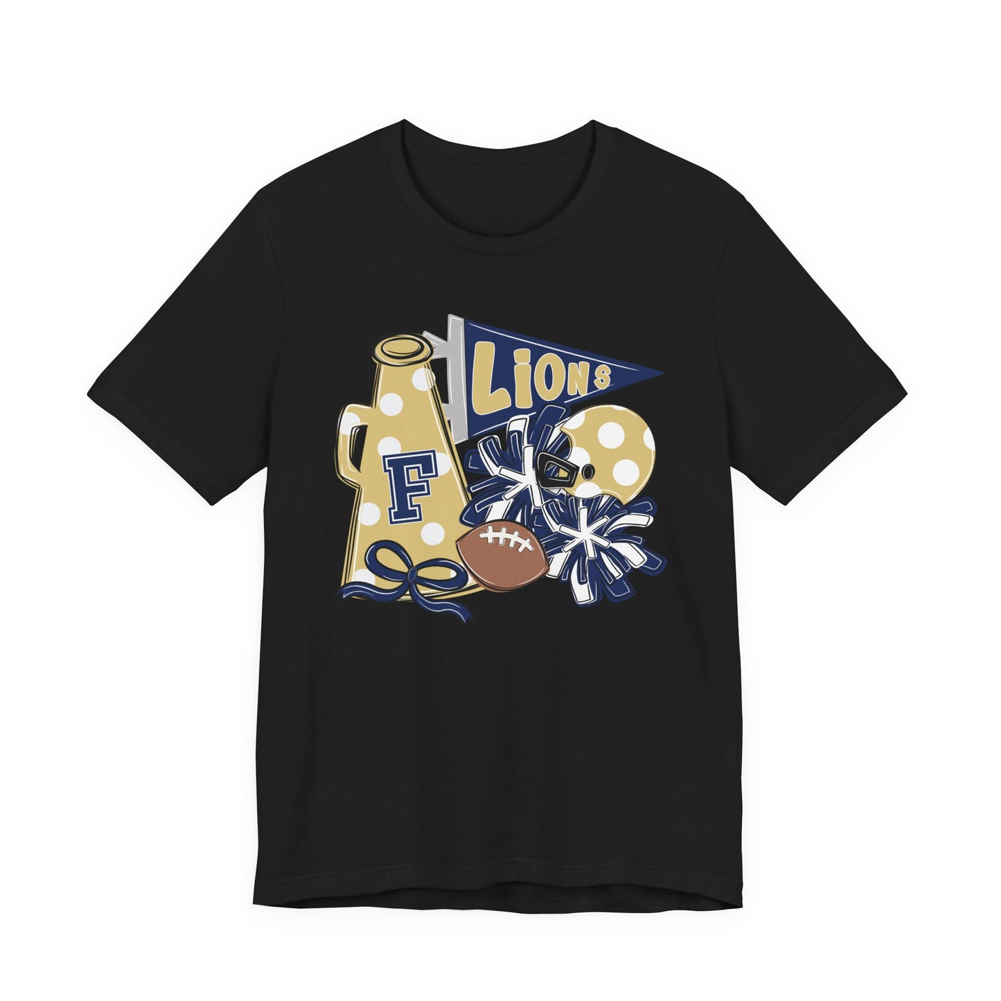 Lions Football Spirit Tee - Bella Canvas