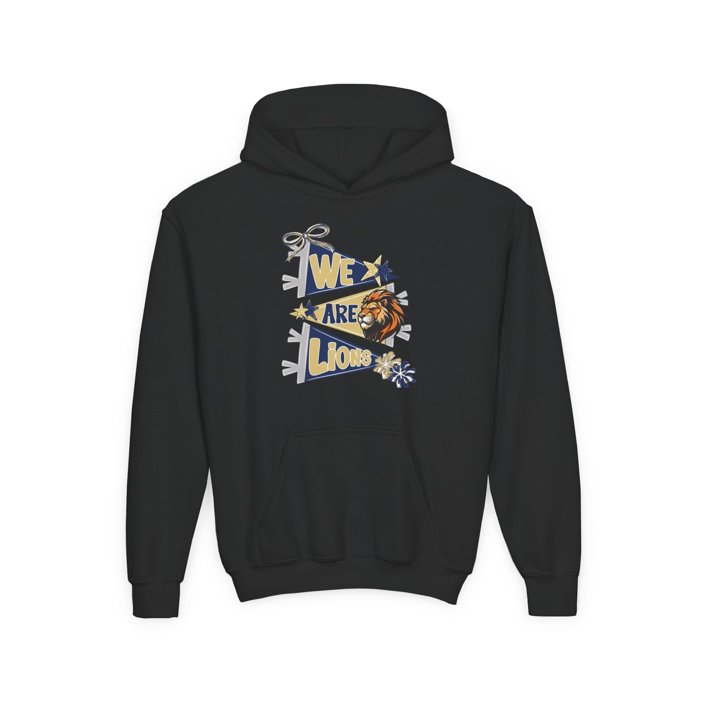 Youth We Are Lions Pennant Hoodie