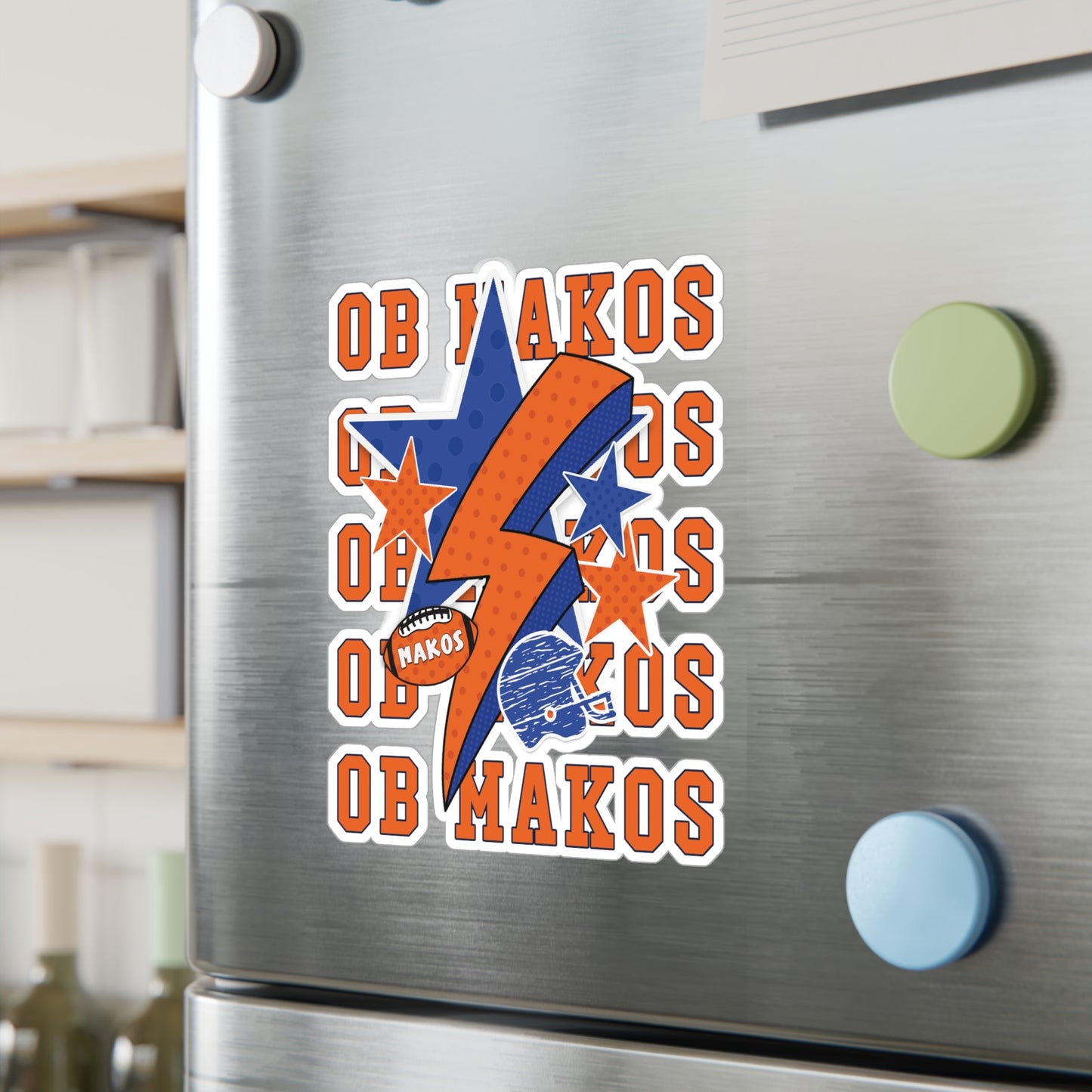 Makos Football Spirit Vinyl Decals