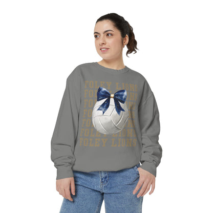 Foley Lions Volleyball Coquette Sweatshirt - Comfort Colors