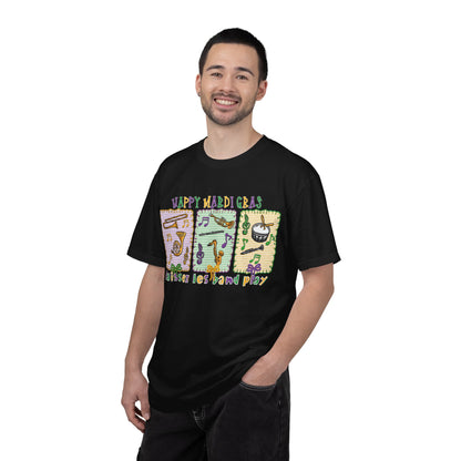 Happy Mardi Gras Jazz T-Shirt — Let the Good Times Roll Shirt