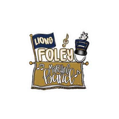 Foley Lions Marching Band Vinyl Decals