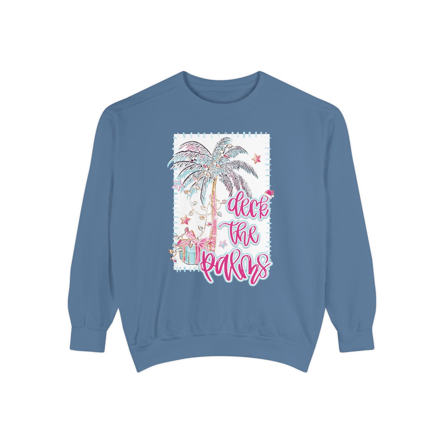 Deck the Palms Sweatshirt - Comfort Colors