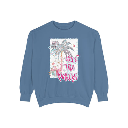 Deck the Palms Sweatshirt - Comfort Colors