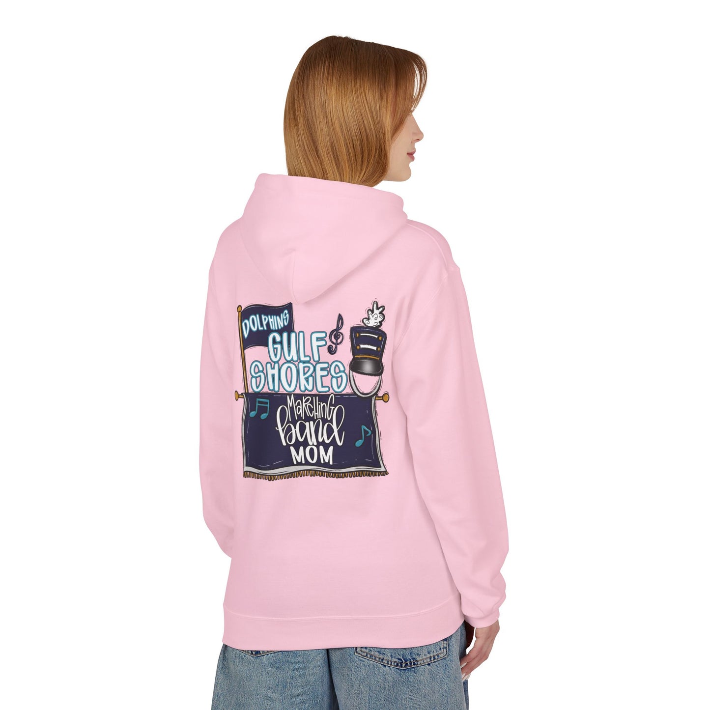 Adult Gulf Shores Marching Band Mom Hoodie - Gildan