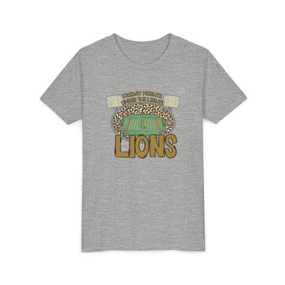 Youth Lions Friday Nights Under the Lights - Bella Canvas