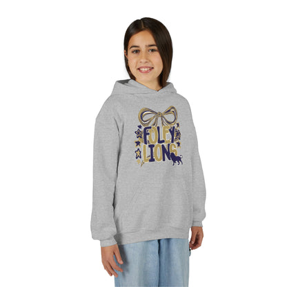 Foley Lions Bow Hoodie - Gildan