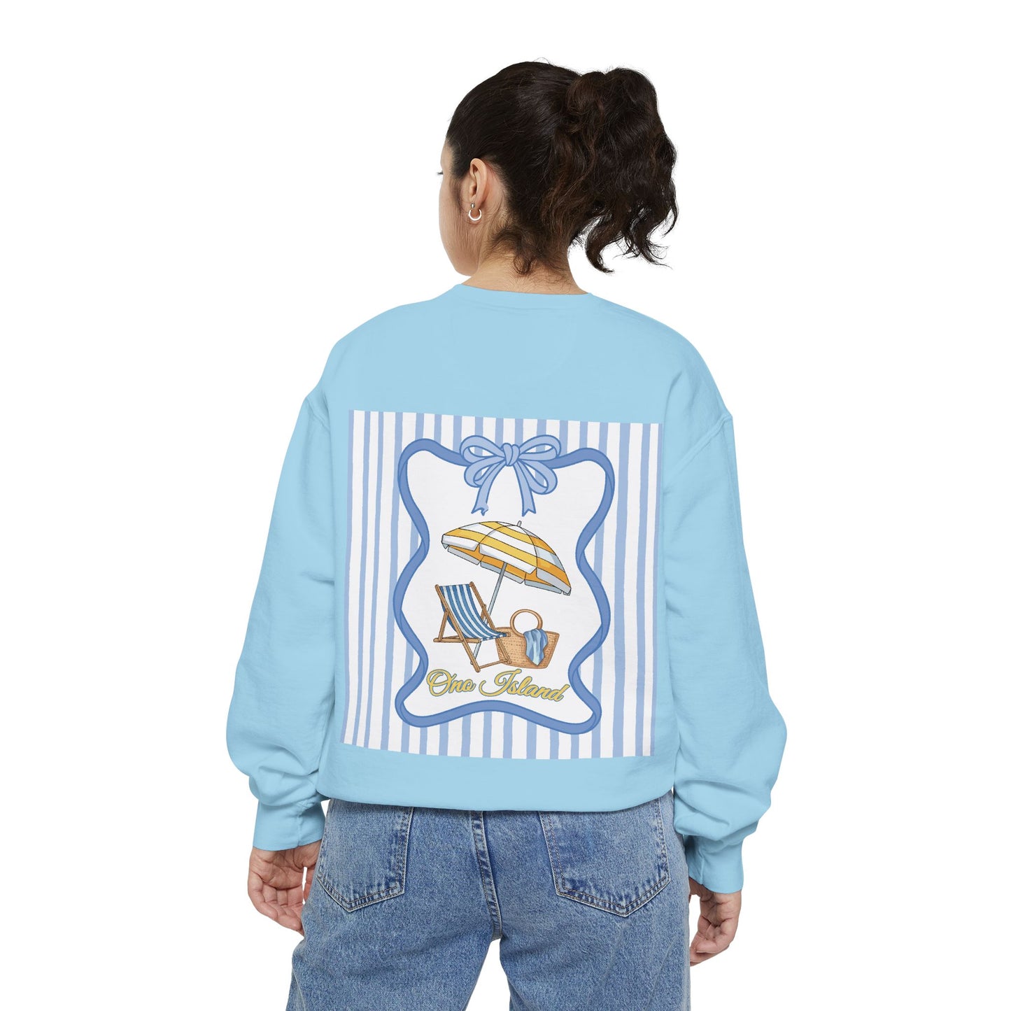 Adult Coquette Beachy Ono Island Sweatshirt - Comfort Colors