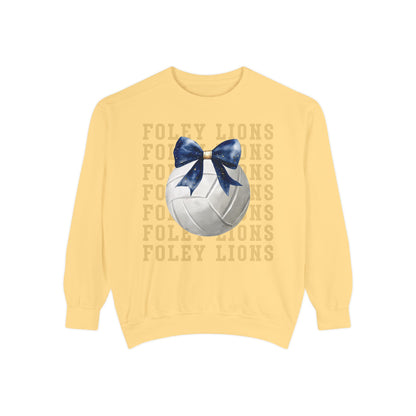 Foley Lions Volleyball Coquette Sweatshirt - Comfort Colors