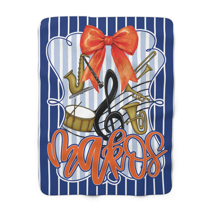 Makos Coquette Band Sherpa Blanket