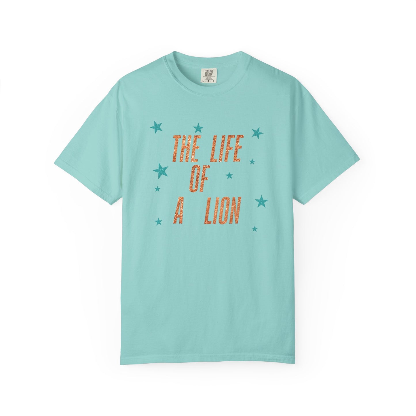 Adult Life of a Lion Faux Glitter - Comfort Colors