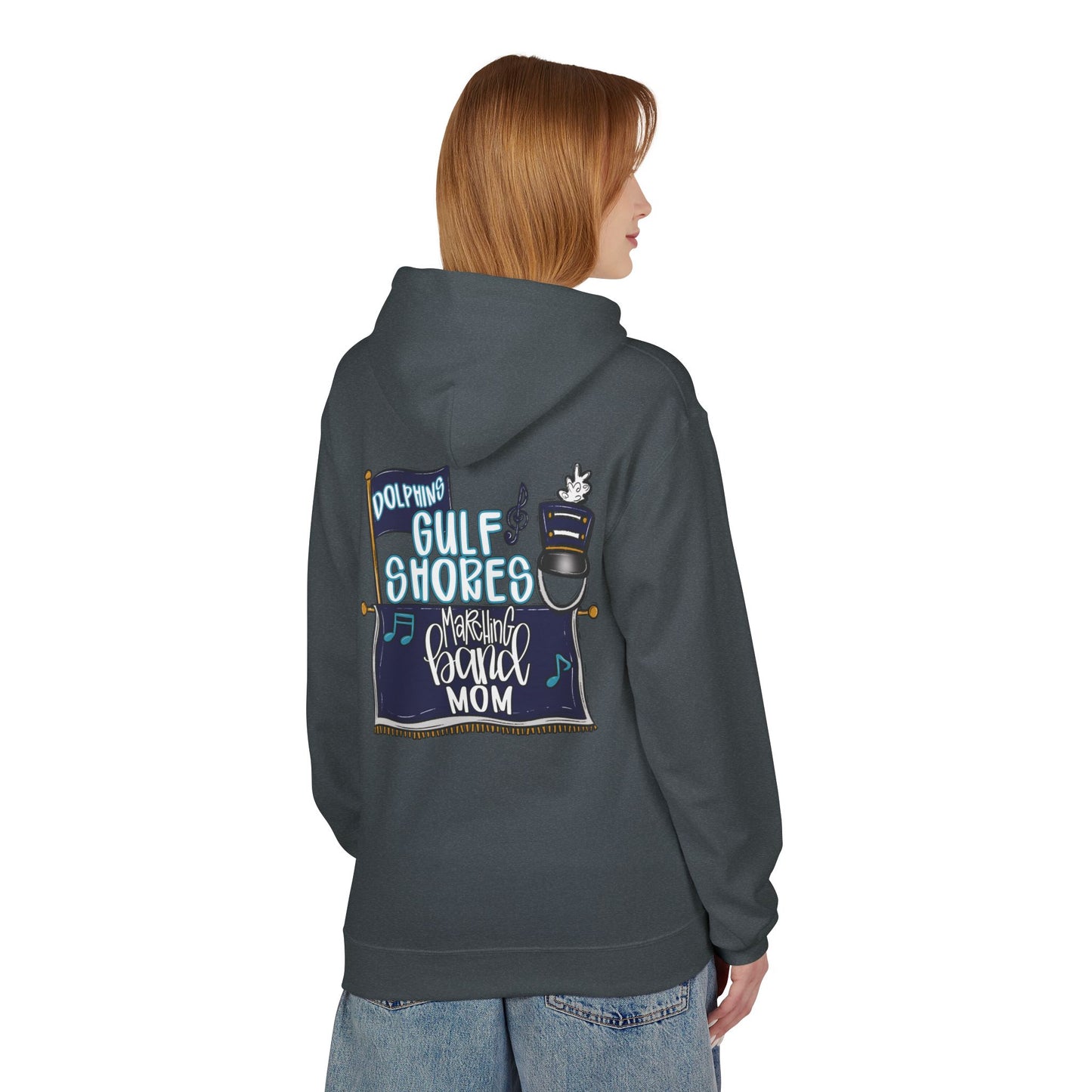 Adult Gulf Shores Marching Band Mom Hoodie - Gildan