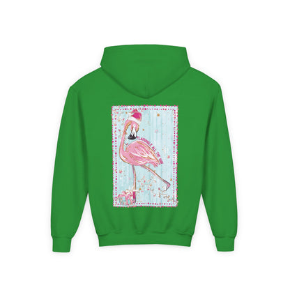 Flamingle All The Way Flamingo Hoodie - Gildan