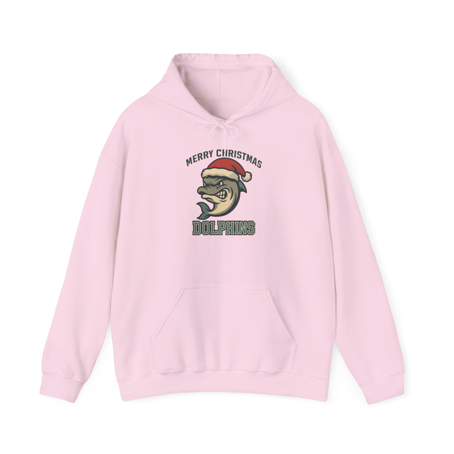 Merry Christmas Dolphin Hoodie - Gildan