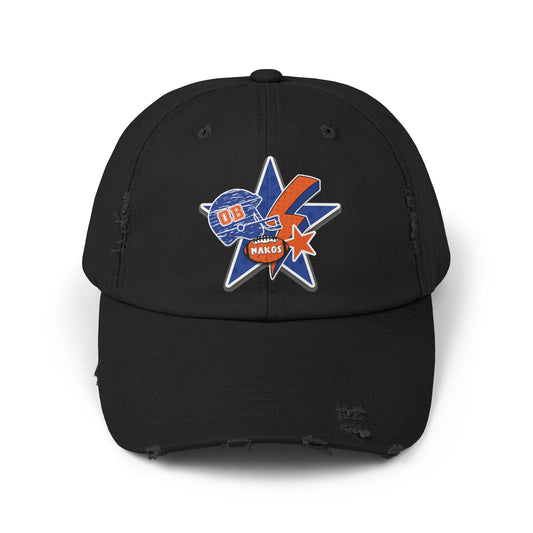 Makos Football Unisex Distressed Cap