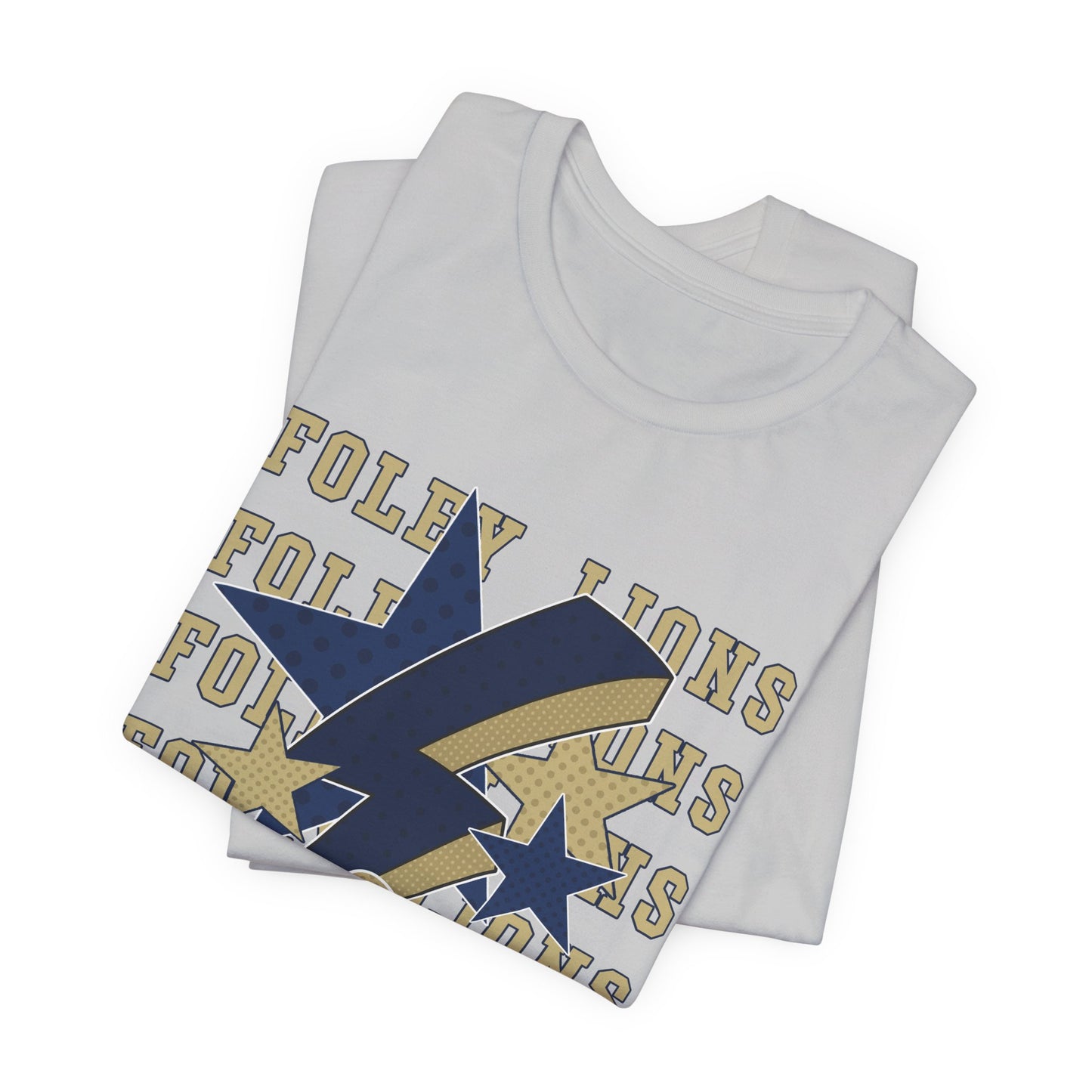 Foley Lions Hearts, Stars, Lightning Tee - Bella Canvas