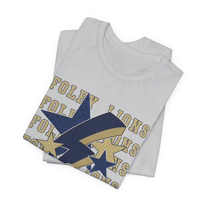 Foley Lions Hearts, Stars, Lightning Tee - Bella Canvas