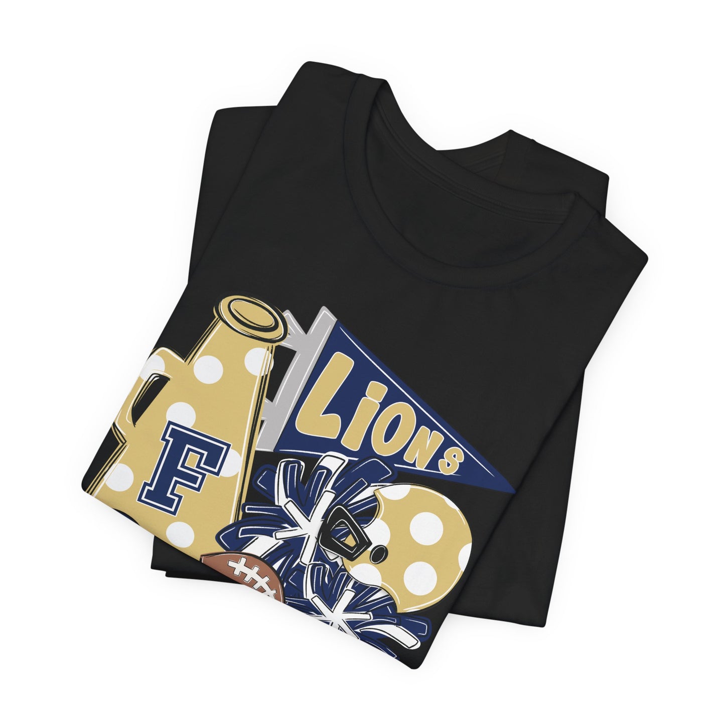 Lions Football Spirit Tee - Bella Canvas