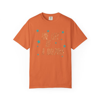 Adult Life of a Dolphin Faux Glitter - Comfort Colors