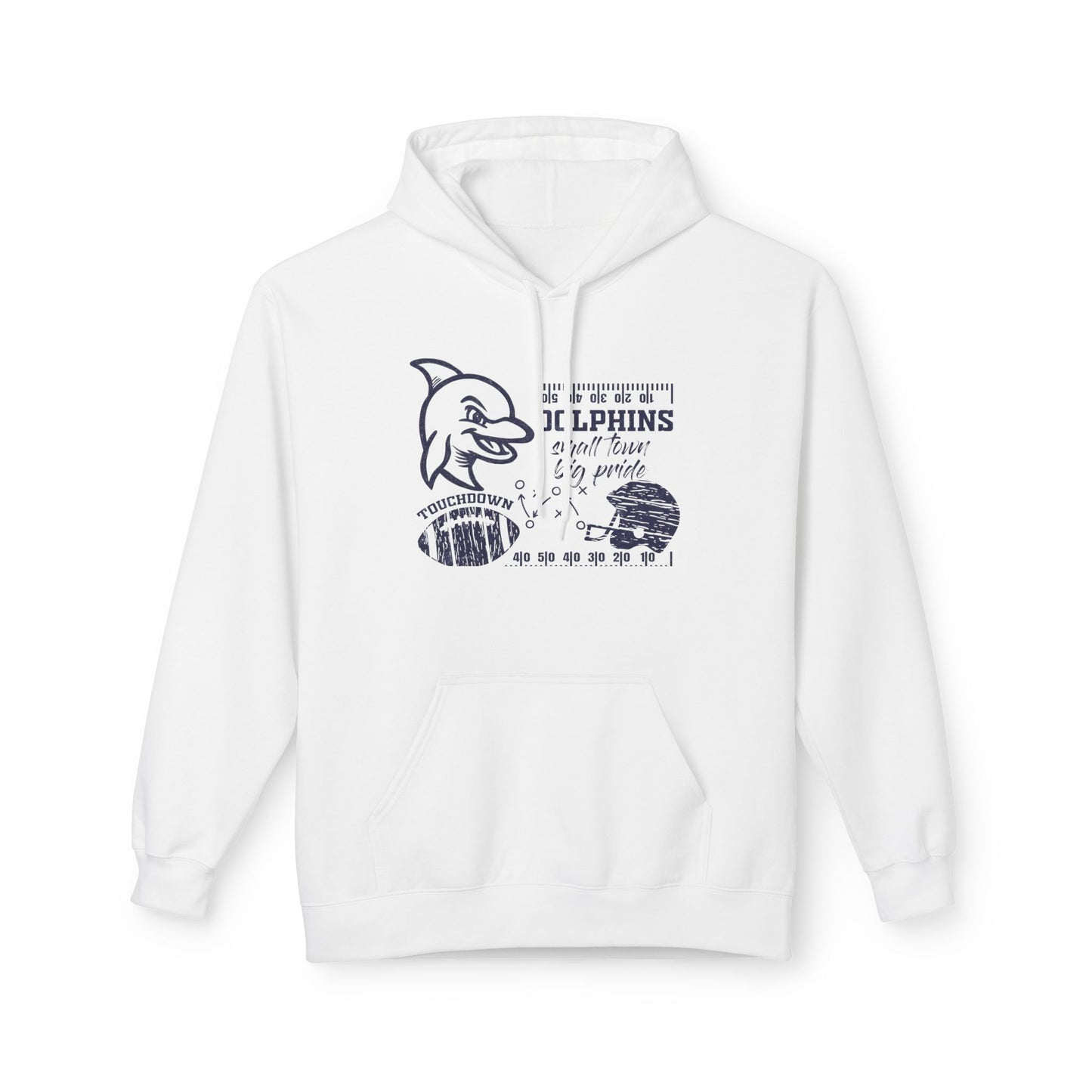 Dolphin Football Hoodie - Gildan