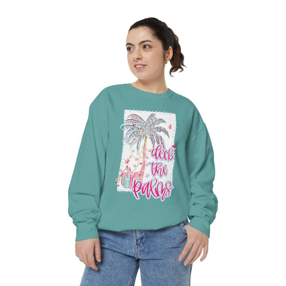 Deck the Palms Sweatshirt - Comfort Colors