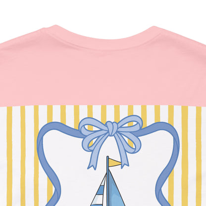 Adult Coquette Sailboat Tee - Bella Canvas