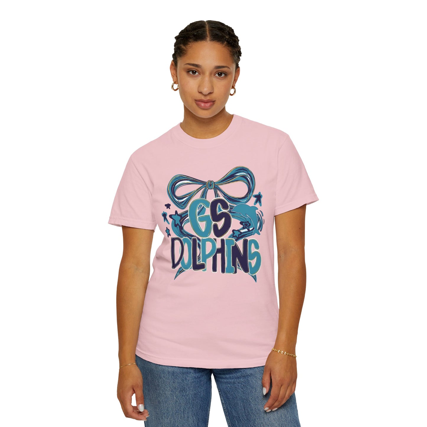 Adult GS Dolphins Bow - Comfort Colors