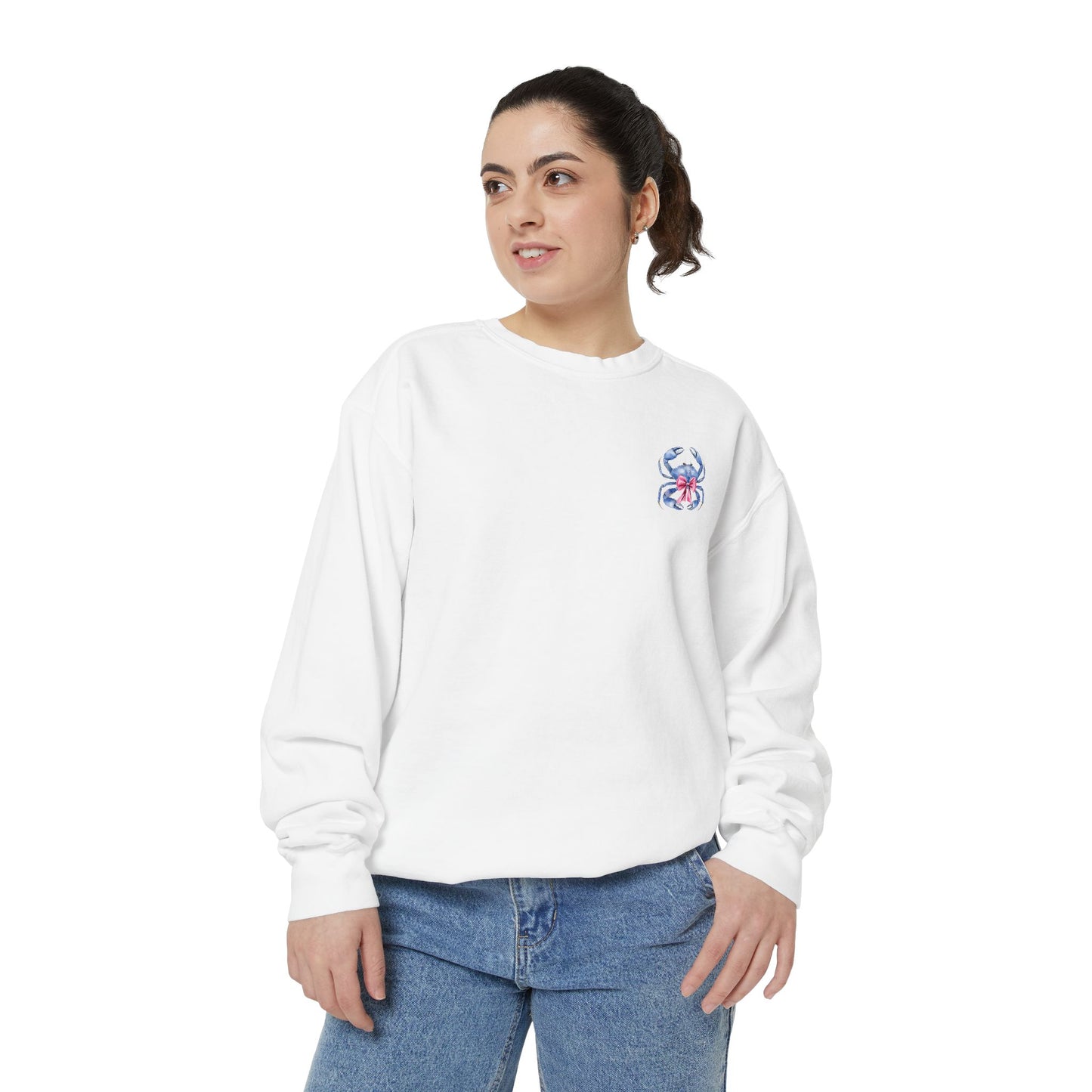 Adult Ono Island Preppy Crab Sweatshirt - Comfort Colors