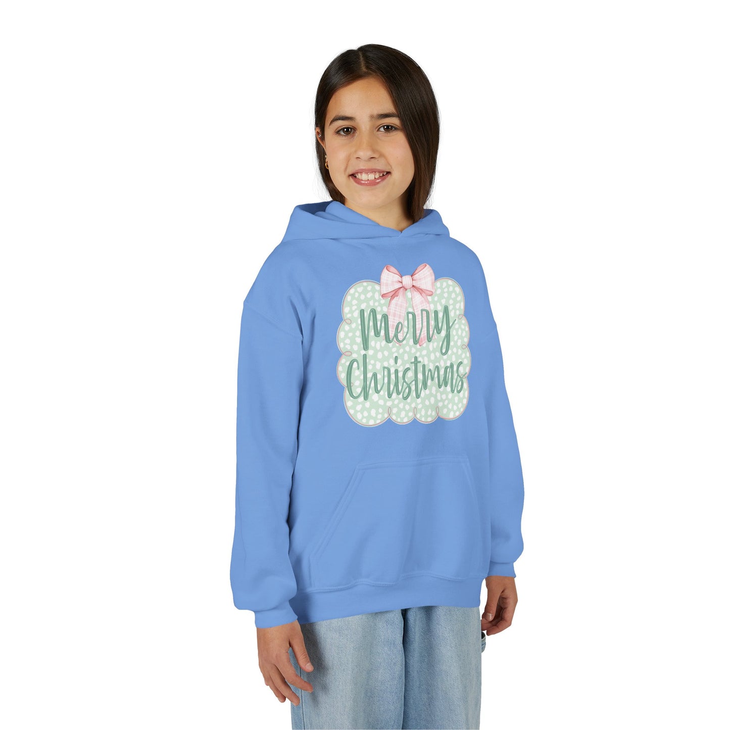 Merry Christmas Youth Hoodie - Gildan