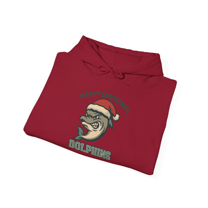 Merry Christmas Dolphin Hoodie - Gildan