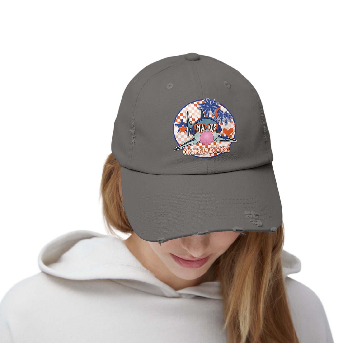 Bubble Poppin Makos Distressed Cap
