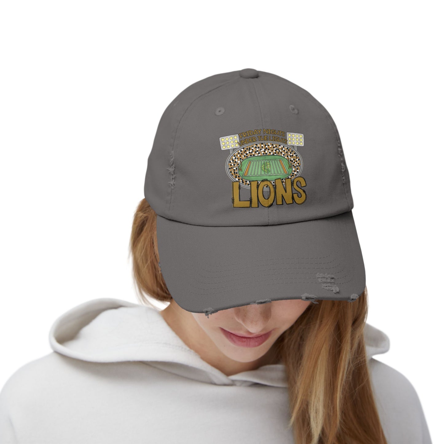 Lions Friday Night Lights Unisex Distressed Cap