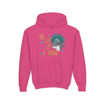 Life of a Mako Faux Glitter Hoodie - Gildan