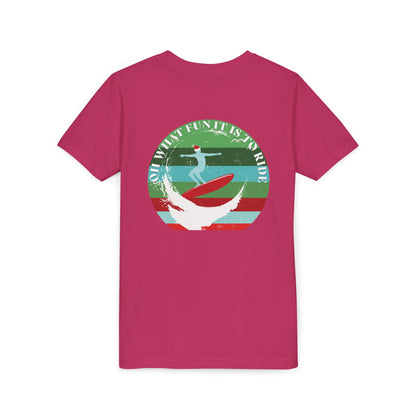 Youth Surfing Christmas Tee - Gildan