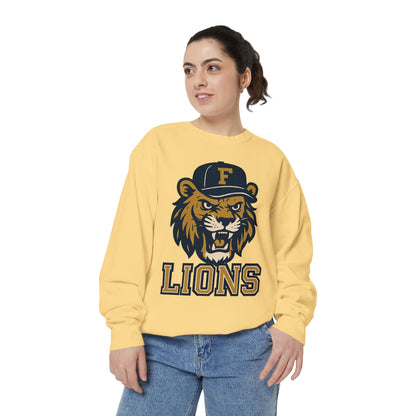 Adult Retro Roaring Lions Sweatshirt - Comfort Colors