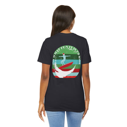 Adult Christmas Surfing Tee - Bella Canvas