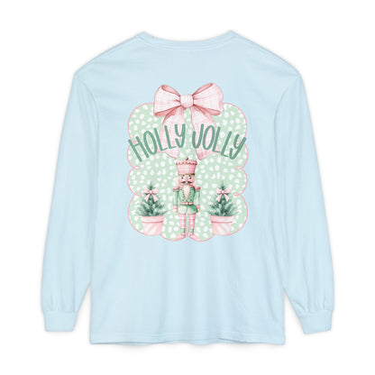 Holly Jolly Long Sleeve Tee - Comfort Colors