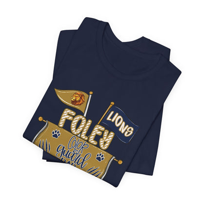Adult Lions Color Guard Dad Tee - Bella Canvas