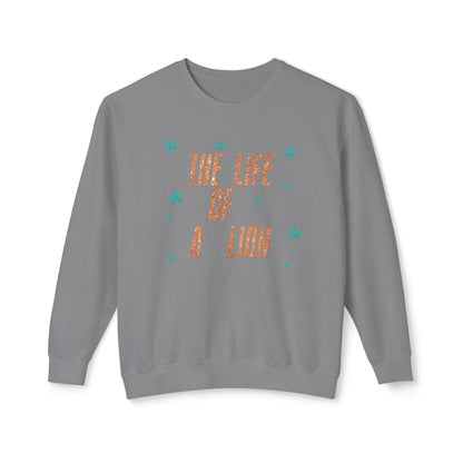 Adult Life of a Lion Faux Glitter - Comfort Colors