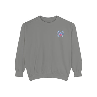 Adult Ono Island Preppy Crab Sweatshirt - Comfort Colors